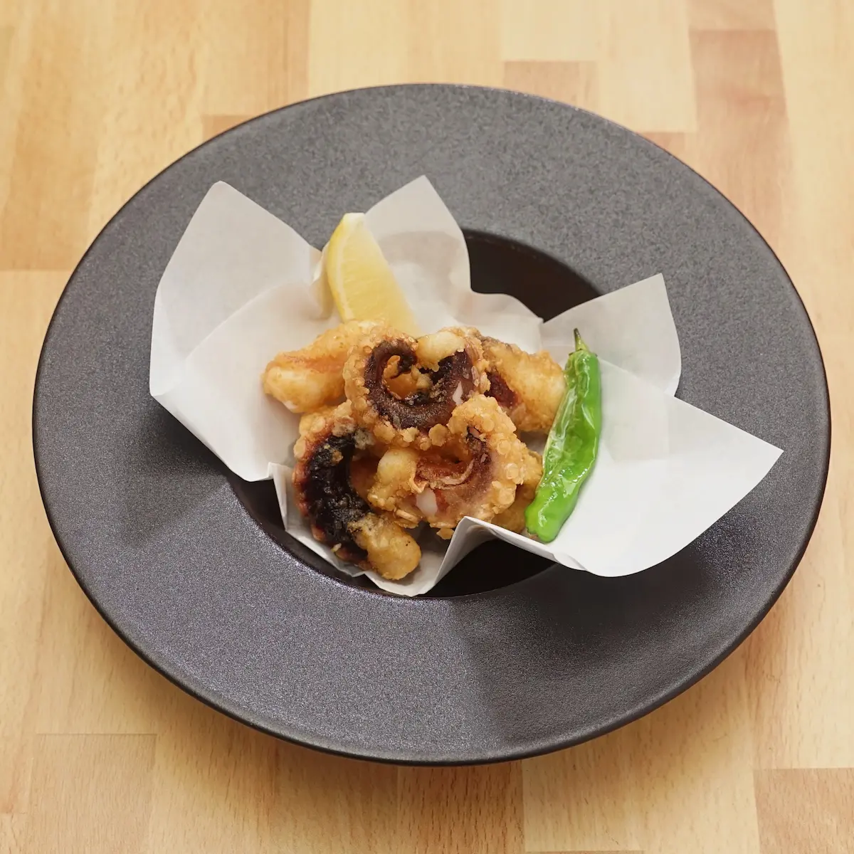 Tako Kara-Age - Deep-fried octopus kara-age, marinated in soy sauce
